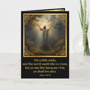 Tarjeta Festiva Resurrección de Pascua Religiosa
