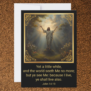 Tarjeta Festiva Resurrección de Pascua Religiosa