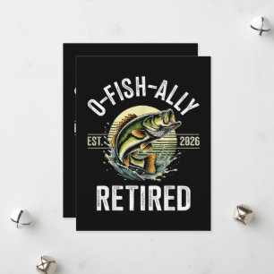 Tarjeta Festiva Retirado O-Fish-Ally 2026 Pescador Pesca