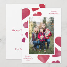 Retrato de Corazones Pintados de Acuarela