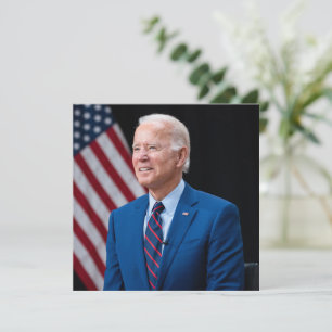 Tarjeta Festiva Retrato del presidente estadounidense Joe Biden 20