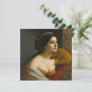 Tarjeta Festiva Retrato femenino de "Giulia Isabella Lombardi"