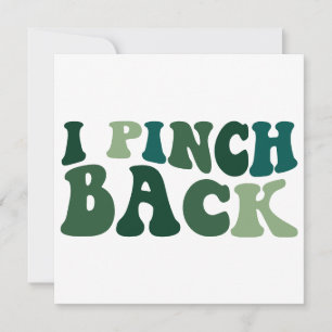 Tarjeta Festiva Retro Día de San Patricio Pellizco PNG/SVG