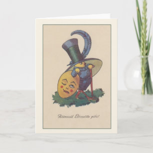 Tarjeta Festiva Retro Estonian Rõmsaid Lihawõtte Pühi Easter Card