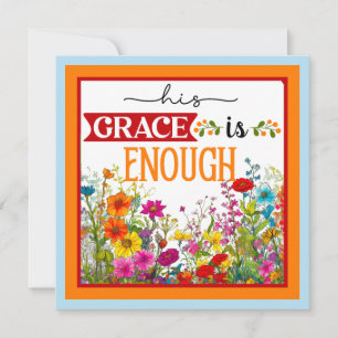 Tarjeta Festiva Retro Floral Inspirador