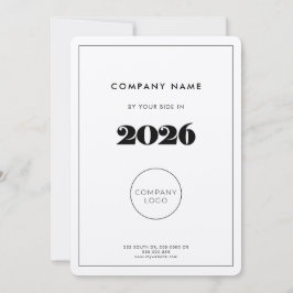 Tarjeta Festiva Retro kraft 2023 calendario empresa