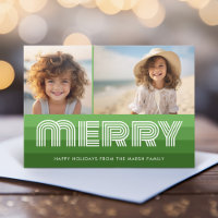 Retro Merry Line Art Green - 2 Photo - Vibe de los