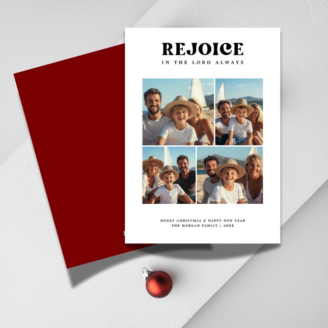 Tarjeta Festiva Retro regocijo por los Navidades religiosos cristi (Subido por el creador)