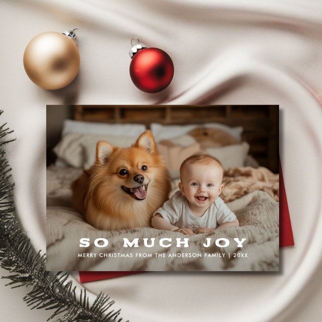 Tarjeta Festiva Retro Tanta Alegría Por Los Navidades De Bebés Fot (Subido por el creador)