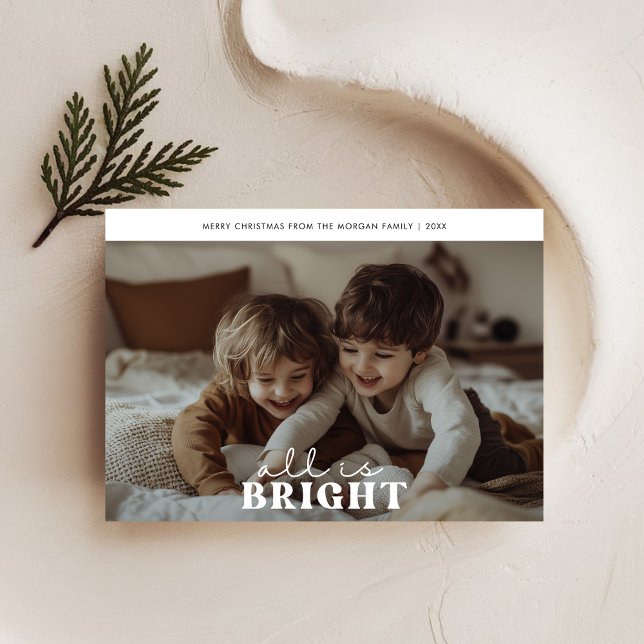 Tarjeta Festiva Retro Todo Es Navidades Brillantes Cuidan A Los Ni (Subido por el creador)