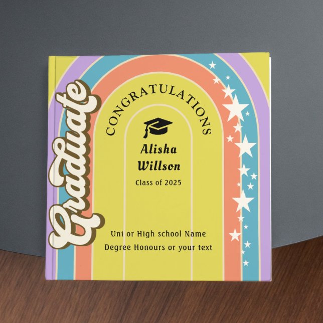 Tarjeta Festiva Retro Uni Grad | felicitación | foto | cuadrada (Subido por el creador)