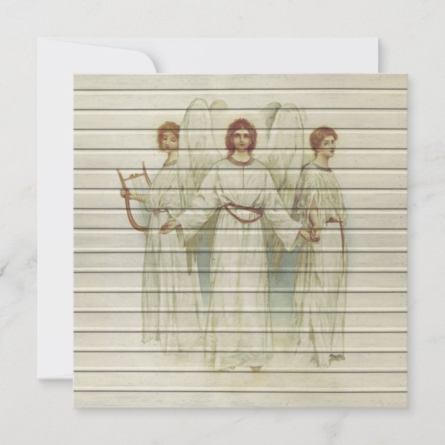 Tarjeta Festiva Retro | Vintage Religiosos Navidades (Anverso)