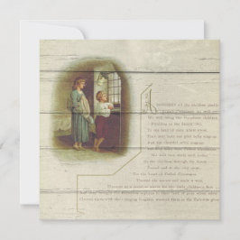 Tarjeta Festiva Retro | Vintage Religiosos Navidades