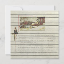 Tarjeta Festiva Retro | Vintage Religiosos Navidades