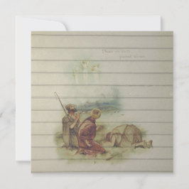 Tarjeta Festiva Retro | Vintage Religiosos Navidades