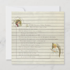 Tarjeta Festiva Retro | Vintage Religiosos Navidades