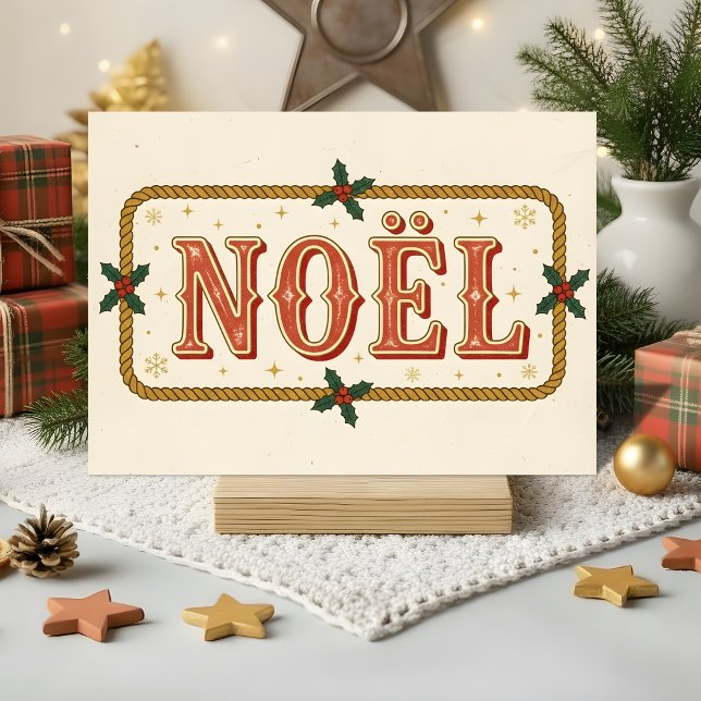 Tarjeta Festiva Retro Western Noel Christmas (Subido por el creador)
