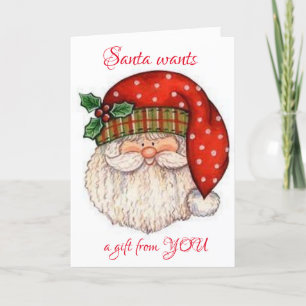 TARJETA FESTIVA *REUNIRME BAJO EL MISTLETO** POR MI REGALO