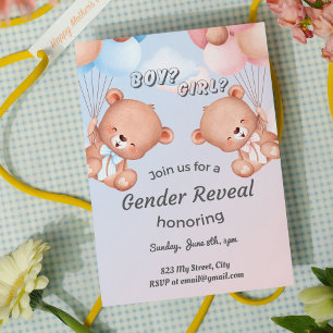 Tarjeta Festiva Revelación de Género de Nombre Personalizado 2024