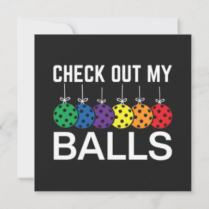 Tarjeta Festiva Revisa Mis Pelotas 
