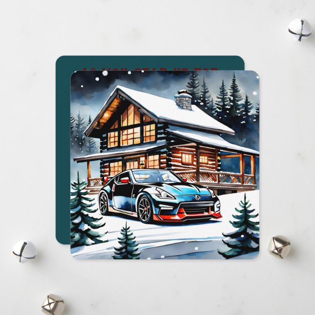 Tarjeta Festiva Revisión de las vacaciones: Navidades de JDM Editi (Anverso/Reverso In Situ)