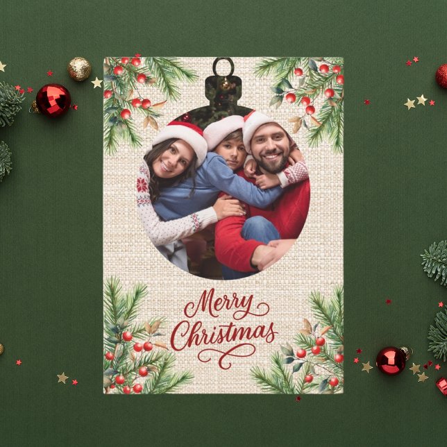 Tarjeta Festiva Revisión del año de la foto de las bayas rojas de  (Subido por el creador)