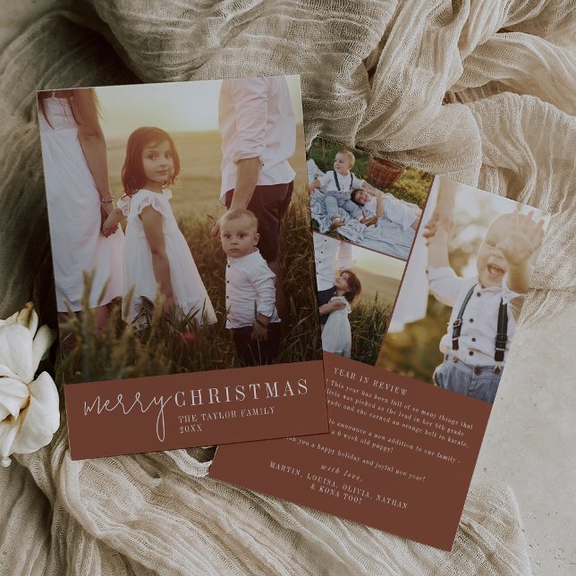 Tarjeta Festiva Revisión del año de los Navidades de la moderna Mo (Subido por el creador)