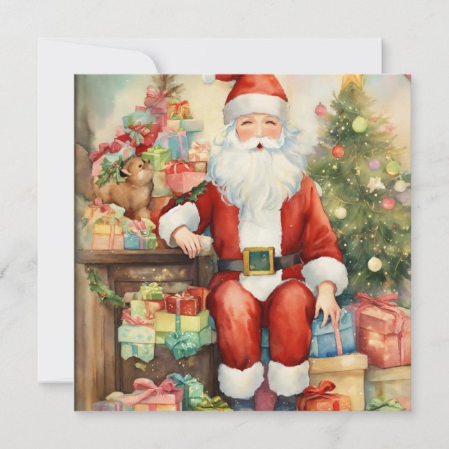 Tarjeta Festiva revistas de mima de ensueño chic y sobria de tonos (Anverso)