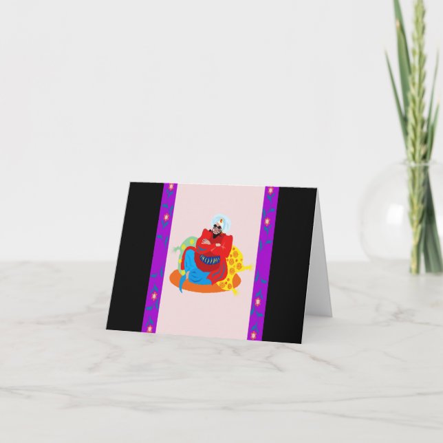 Tarjeta Festiva Rey árabe (Anverso)