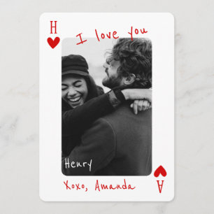 Tarjeta Festiva rey De Mi Corazón Foto Personalizada 