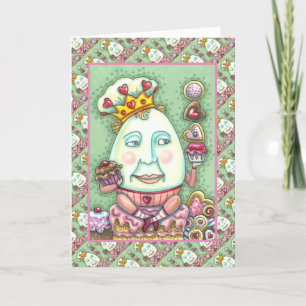 TARJETA FESTIVA REY HUMPTY DE CORAZONES Y CONFECCIONES, VALENTINA