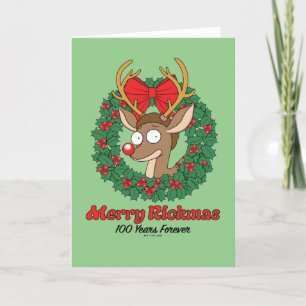 Tarjeta Festiva Rick y Morty   Reno Morty Feliz Rickmas