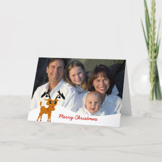 Tarjeta Festiva Rindeo lindo con foto familiar o foto de pareja