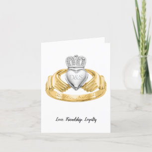 Tarjeta Festiva Ring Ring Ring Valentines irlandés Love