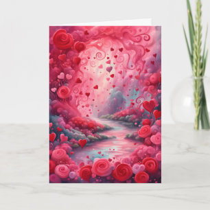 Tarjeta Festiva Río de San Valentín del Amor