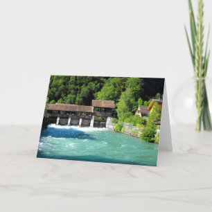 Tarjeta Festiva Río en Interlaken del oeste en Suiza