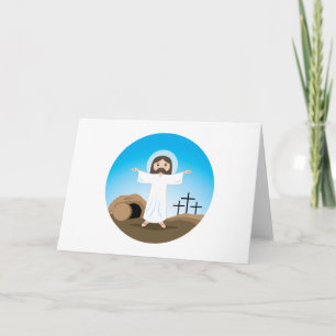 Tarjeta Festiva Risen Christ