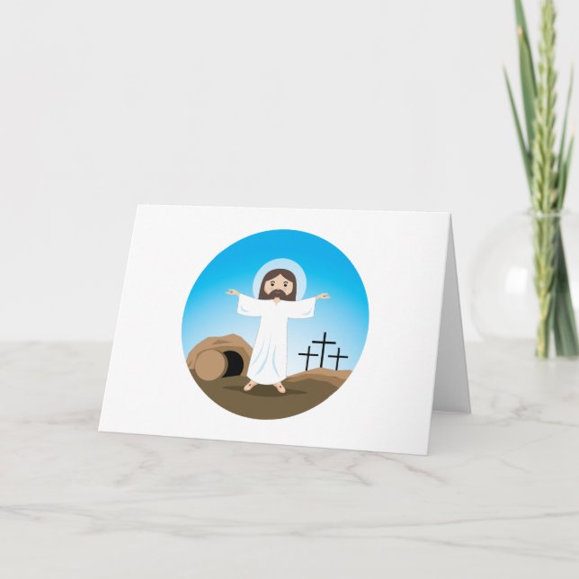 Tarjeta Festiva Risen Christ (Anverso)