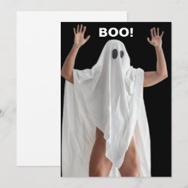 Tarjeta Festiva Risque Sexy Funny Halloween Fantasma