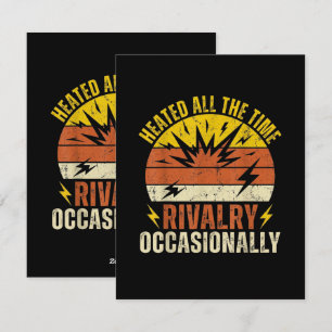 Tarjeta Festiva Rivalidad Acendida Todo El Tiempo Ocasionalmente D