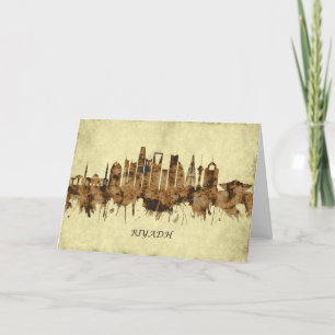 Tarjeta Festiva Riyadh El paisaje urbano de Arabia Saudita