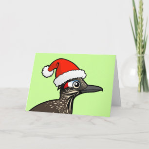 Tarjeta Festiva Roadrunner lindo Papá Noel
