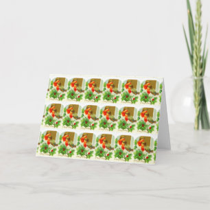 Tarjeta Festiva Robins