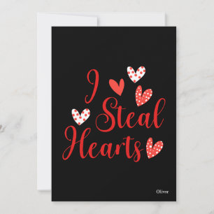 Tarjeta Festiva Robo Corazones San Valentín
