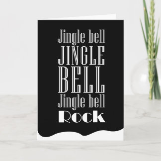 Tarjeta Festiva ¡Roca de Jingle Bell!