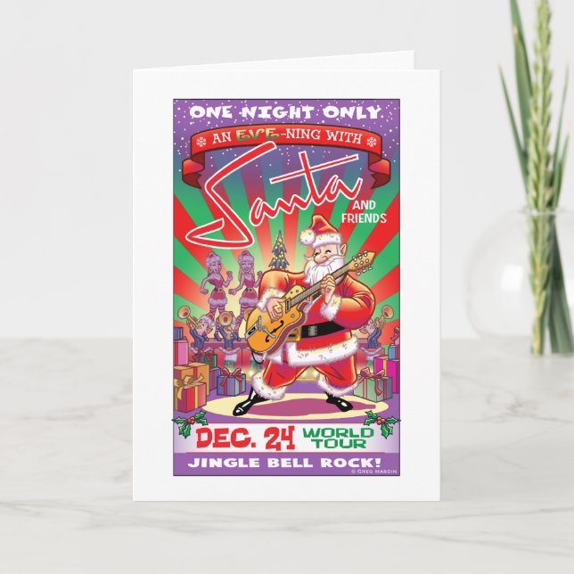 Tarjeta Festiva ¡Rocas de Santa! (Anverso)