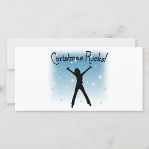 Tarjeta Festiva ¡Rocas del navidad!