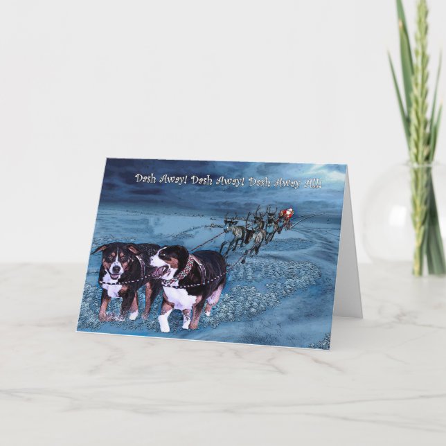 Tarjeta Festiva ¡Rociada lejos, rociada lejos! (Anverso)