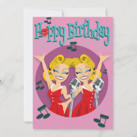 Rock&roll Enkele verjaardagskaart de 50 años