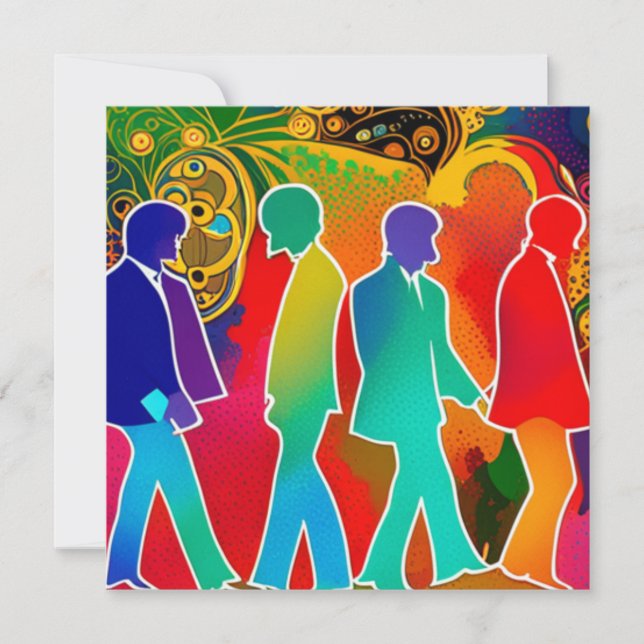 Tarjeta Festiva Rock Stars (Anverso)